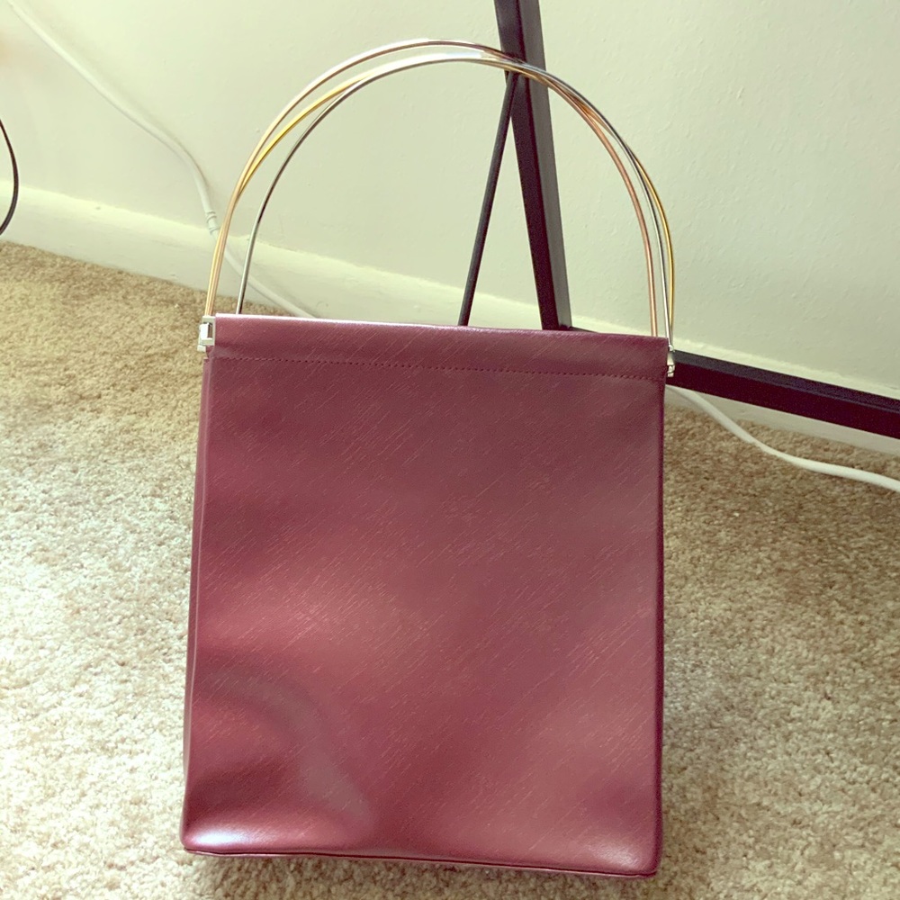 SOLD RARE*Cartier trinity tote bag burgundy